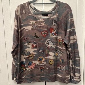 Lauren Moshi X aqua long sleeve shirt